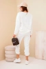 Viskose-Set Sweatshirt + Hose weiß