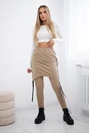 Pants/Suit with selfie lettering camel