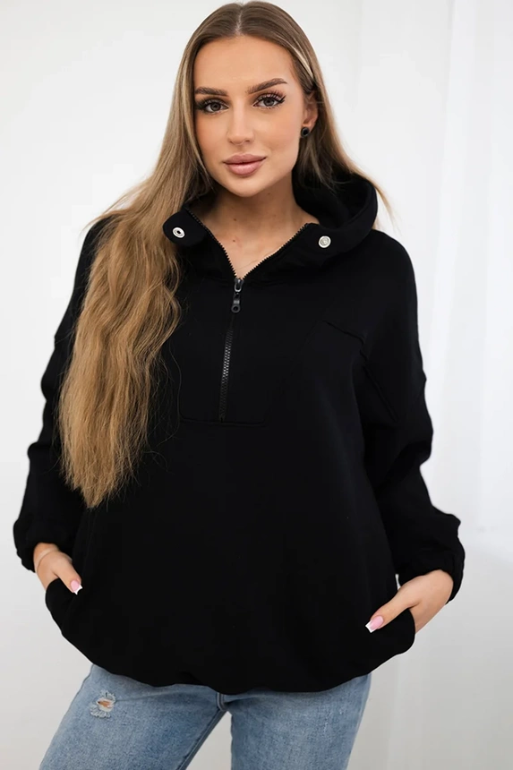 Hooded sweatshirt black