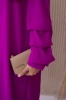 Španielske šaty s ozdobnými rukávmi fialka