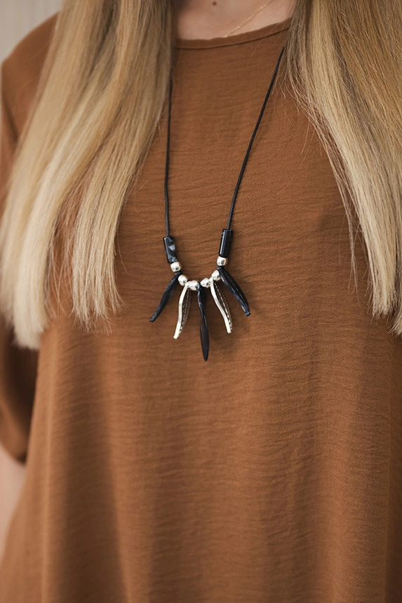 Sada halenky + kalhot s přívěskem tmavý velbloud