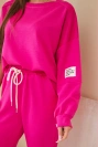 Set sweatshirt + pants buttery fabric fuchsia