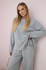 Cotton sweatshirt pants set grey