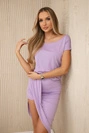 Asymmetrisches lila Kleid