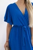 Dress with a plunging neckline cornflower blue