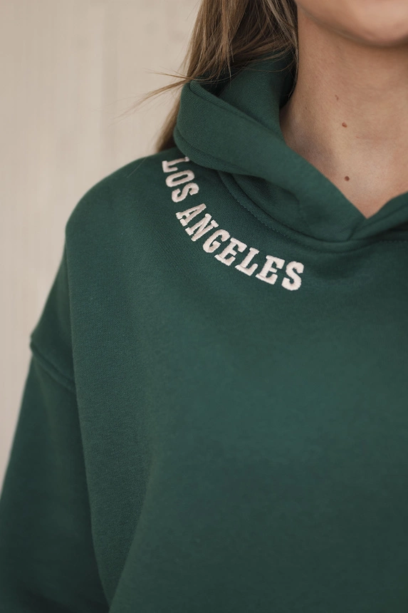 Insulated set with embroidery Los Angeles green