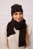 Women's set with a shawl Melania K389 brown