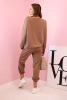 Viskose-Set Sweatshirt + Hose Kamel
