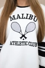 Malibu isoliertes Sweatshirt weiß+schwarz
