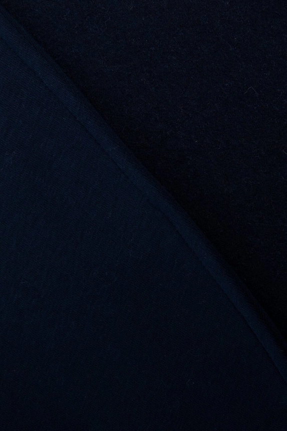 Sweatshirt with short zipper navy blue