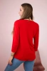 Blouse with graphics 3D Noteworthy red