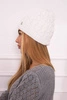 "Roma" vilnonė kepurė K224 white