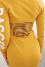 Zerlumptes Kleid Senf