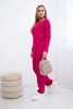 Sweater set sweatshirt + pants fuchsia