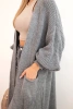 Sweater long cardigan dark grey