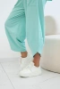 Cotton set blouse + trousers mint