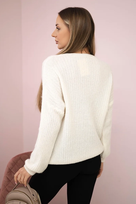 Pullover baby alpaka ecru