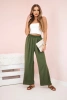 Wide-leg trousers light khaki