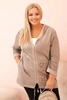 Dámská mikina Plus Size s kapucí a potiskem BKLYN fango