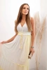 Women's viscose dress with sequins mint