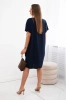 Kleid mit Taschen und Anhänger marineblau