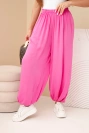 Damen-Viskosehose mit weitem Bein rosa