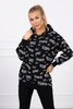 Bluza z napisami czarna