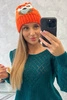Dámska čiapka Ofelia K349 oranžová