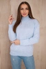 Sweater high neck blue