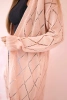 Sweater with a geometric pattern powdered pink