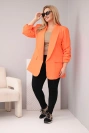 Damenblazer Plus-Size elegant orange
