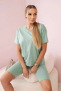 Set aus mintfarbenem Top und Leggings