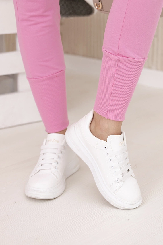 Set with wide cuffs light pink