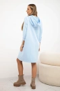 Kapuzenkleid blau