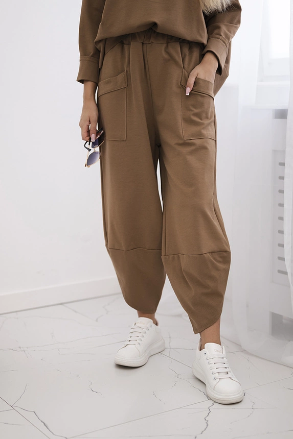 Set Punto Milano Winter Sweatshirt + Hose Kamel