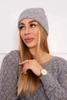 Cap thin Oliwia K252 light gray