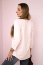 Summer Girl bedruckte Bluse puderrosa