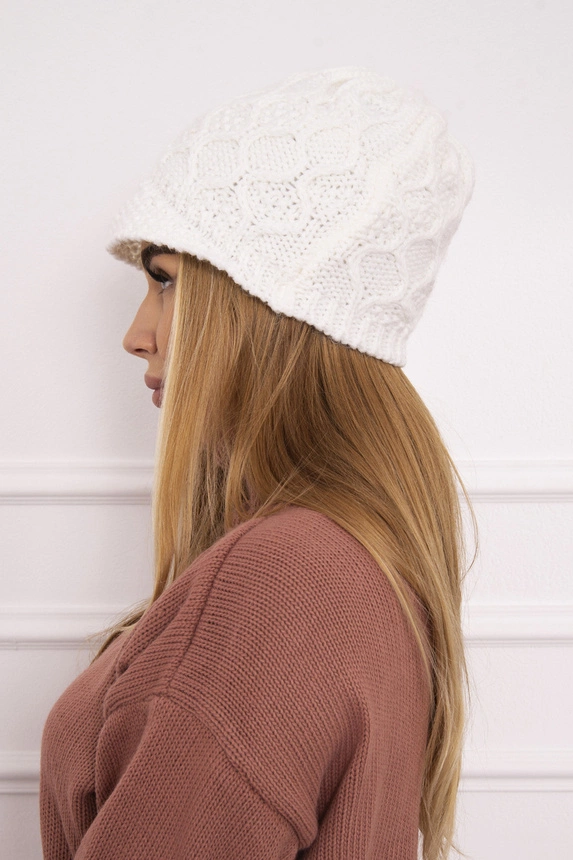 Roma Bis vilnonė kepurė K235 white