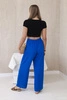 Wide-leg trousers cornflower blue