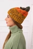 Čapica s fleece Dolores K303 horčica+oranžová+zelená