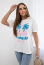 Halenka z rubané bavlny Miami bílý