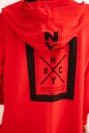Cape with a hood oversize red