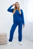 Svetrová súprava mikina + nohavice chrpa modrá