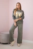 Baumwoll-Set Angel Sweatshirt + Hose khaki