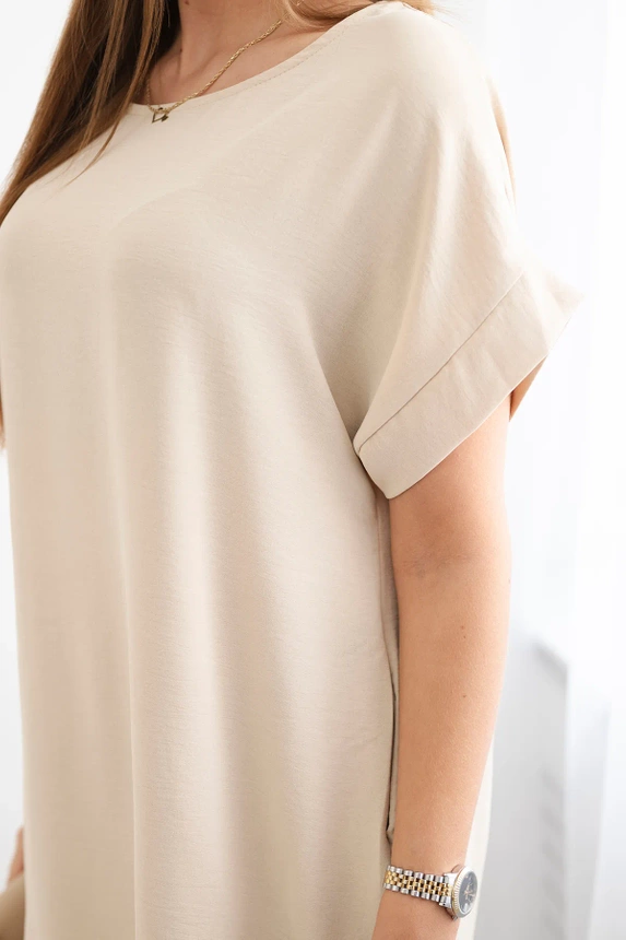 Kleid mit Taschen beige