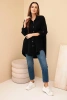 Cotton muslin shirt black