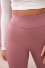 Gestreifte Leggings dunkelrosa