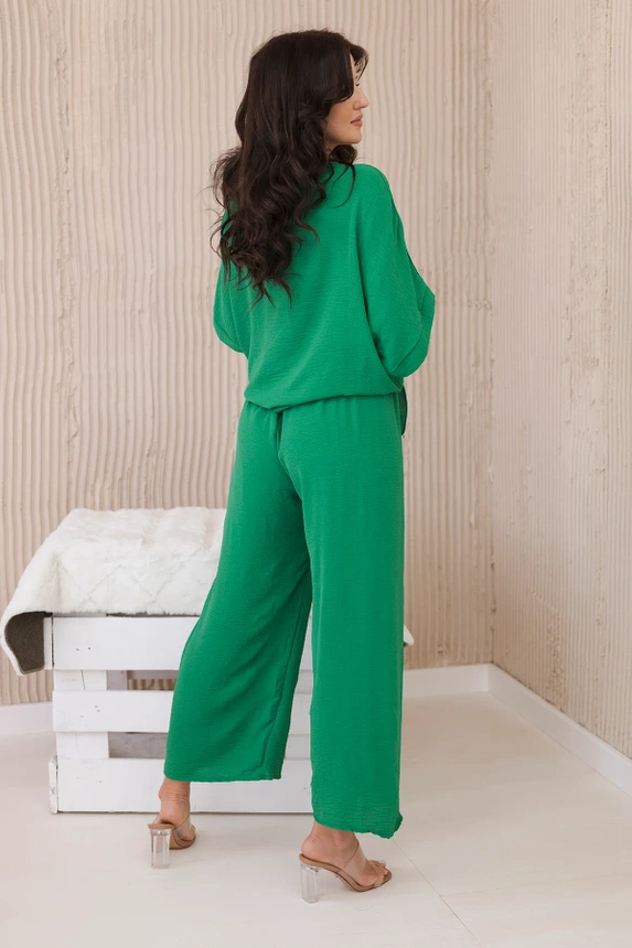 Set of blouses with pants green