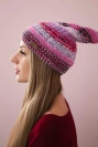 Fleecová čepice Patrycja K254 fuchsiová+růžová