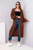Sweater long cardigan light brown
